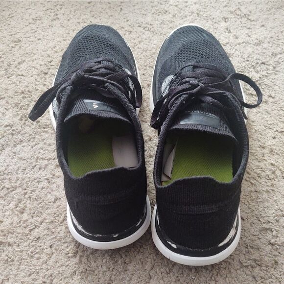 Nike Free Flyknit 4.0 Womens Sz 7.5 Black Athletic Sneakers 631050-001 PRE-OWNED - Picture 4 of 7